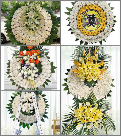 山西太原尖草坪区向阳镇北下温村花圈速递